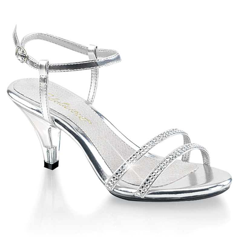 Fabulicious BELLE-316 Sandal (Silver Metallic Pu/Clear) 5