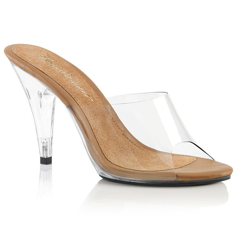 Fabulicious CARESS-401 Slide (Clear-Tan/Clear)