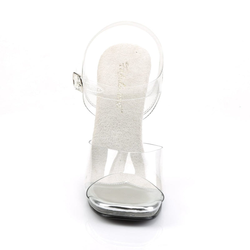 Fabulicious CHIC-08 Sandal (Clear/Clear)
