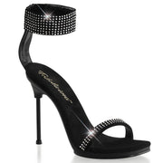 Fabulicious CHIC-40 Sandal (Black Nubuck Pu/Black)