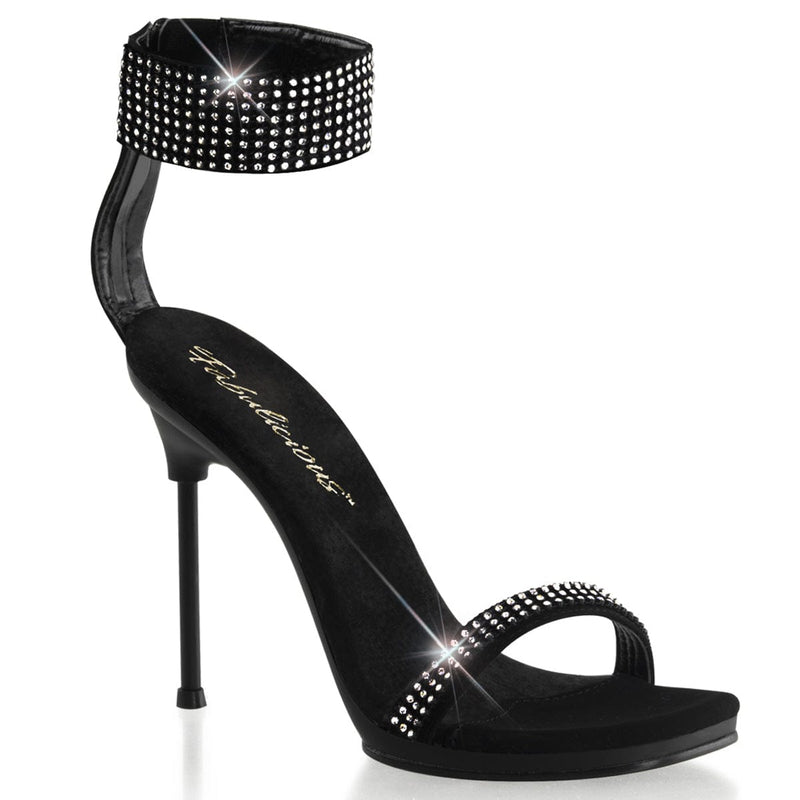 Fabulicious CHIC-40 Sandal (Black Nubuck Pu/Black)