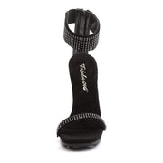 Fabulicious CHIC-40 Sandal (Black Nubuck Pu/Black)