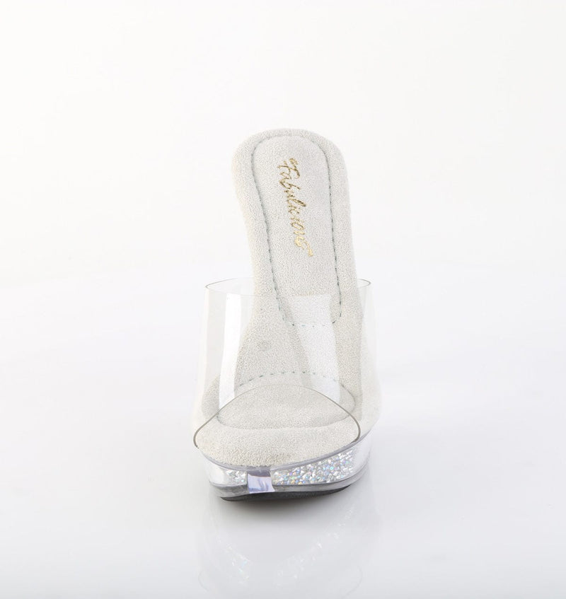 Fabulicious COCKTAIL-501RSI Slide (Clear/Clear-Silver AB Rhinestone)