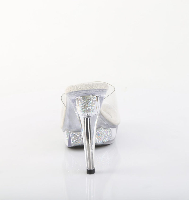 Fabulicious COCKTAIL-501RSI Slide (Clear/Clear-Silver AB Rhinestone)