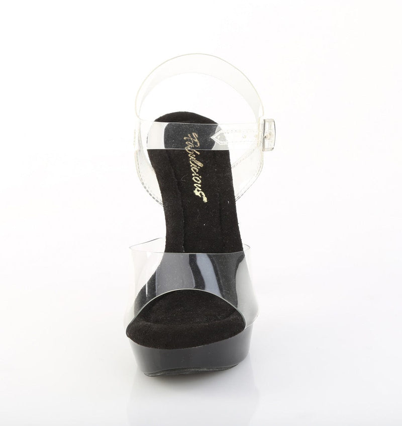 Fabulicious COCKTAIL-508 Sandal (Clear/Black)