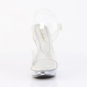 Fabulicious COCKTAIL-508RSI Sandal (Clear/Clear-Silver AB Rhinestone)