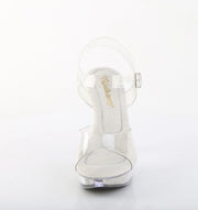 Fabulicious COCKTAIL-508SRSI Sandal (Clear/Clear-Silver Rhinestone)