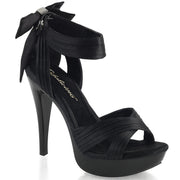Fabulicious COCKTAIL-568 Sandal (Black Satin/Black) 5