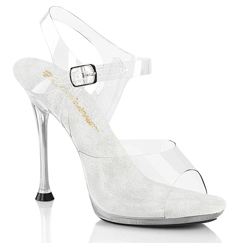 Fabulicious CUPID-408 Sandal (Clear/Clear) 5