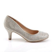 Fabulicious DORIS-06 Pump (Nude Glitter Mesh Fabric)