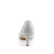 Fabulicious DORIS-06 Pump (Silver Glitter Mesh Fabric)