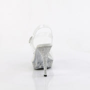 Fabulicious ELEGANT-408 Sandal (Clear/Clear-Rhinestone)