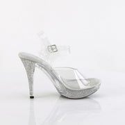 Fabulicious ELEGANT-408 Sandal (Clear/Clear-Rhinestone)