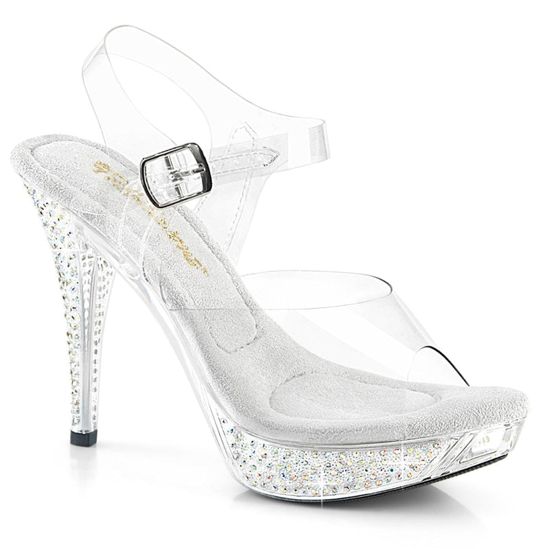 Fabulicious ELEGANT-408ABRS Sandal (Clear/Clear)