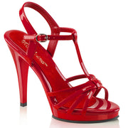 Fabulicious FLAIR-420 Sandal (Red Patent/Red) 5