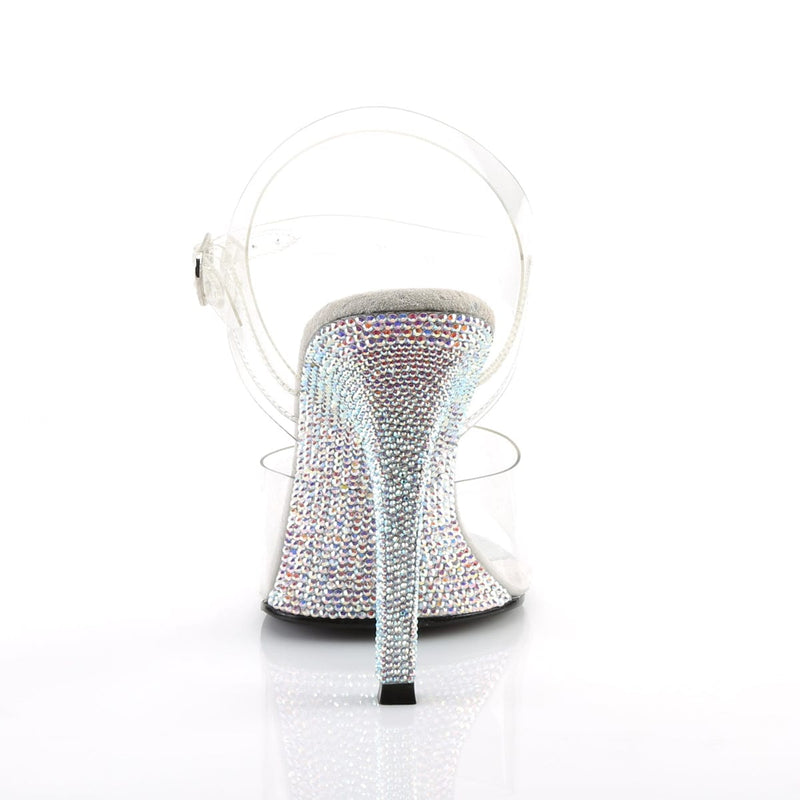 Fabulicious GALA-08DM Sandal (Clear/Silver Multi Rhinestone)