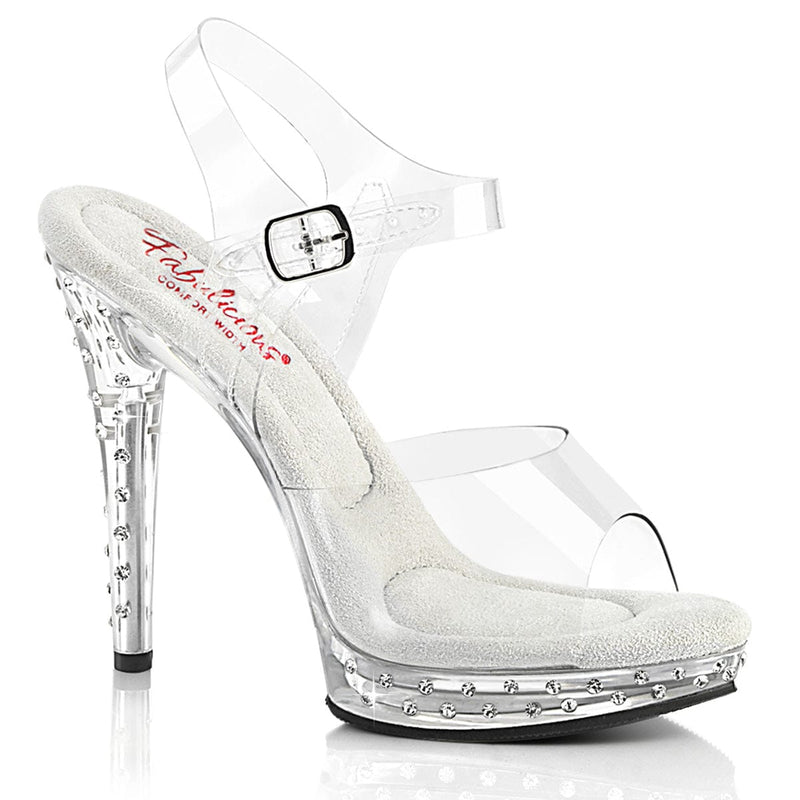 Fabulicious GLORY-508SDT Sandal (Clear/Clear) 5