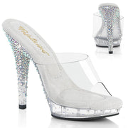 Fabulicious LIP-101CAS Slide (Clear/Silver AB Rhinestone)