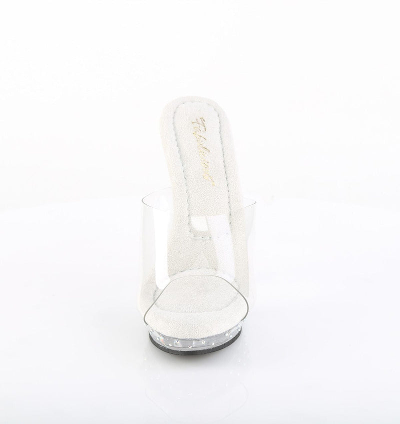 Fabulicious LIP-101CAS Slide (Clear/Silver AB Rhinestone)