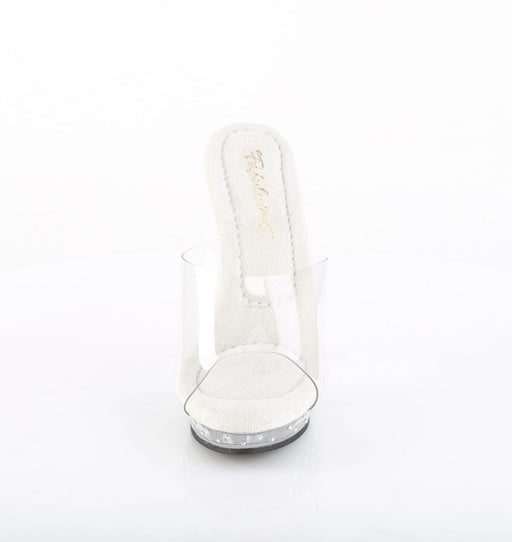 Fabulicious LIP-101CAS Slide (Clear/Silver AB Rhinestone)