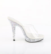Fabulicious LIP-101CAS Slide (Clear/Silver AB Rhinestone)