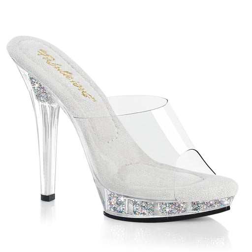 Fabulicious LIP-101RSI Clear/Clear-Silver AB RS Heels
