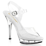Fabulicious LIP-108 Sandal (Clear/Clear) 5