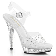 Fabulicious LIP-108RS Sandal (Clear/Clear)