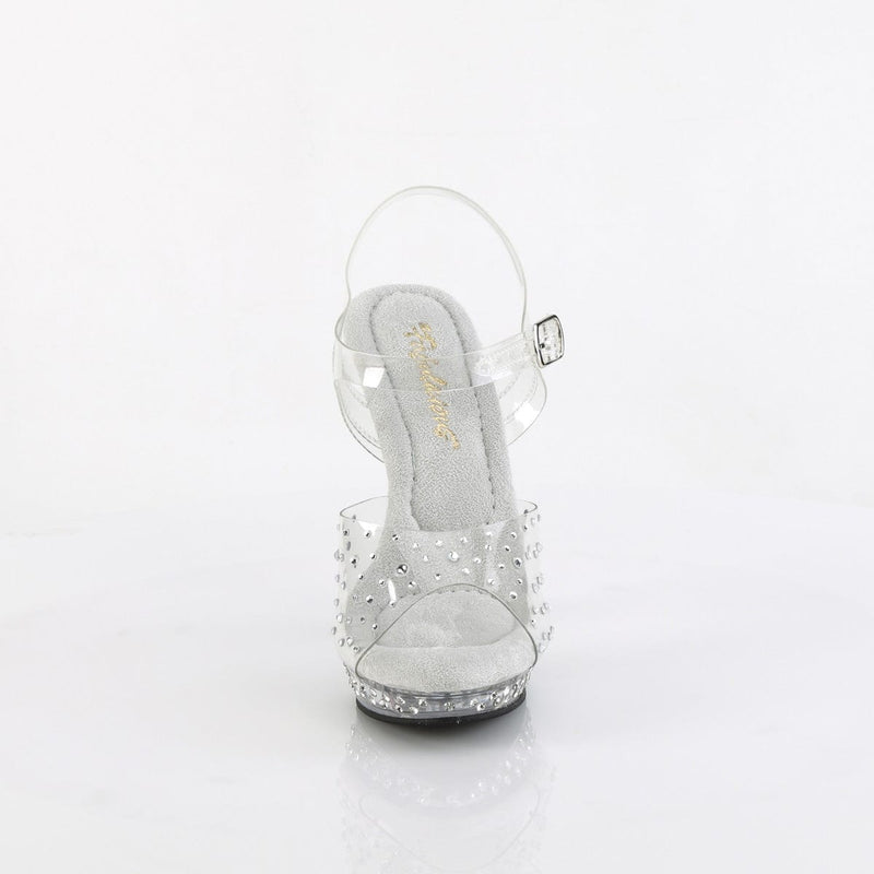Fabulicious LIP-108RS Sandal (Clear/Clear)