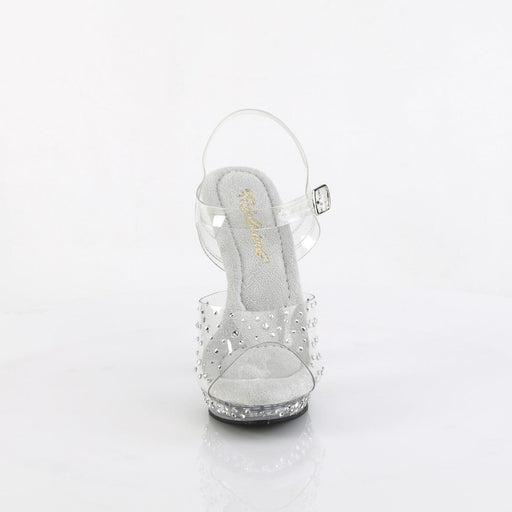 Fabulicious LIP-108RS Sandal (Clear/Clear)