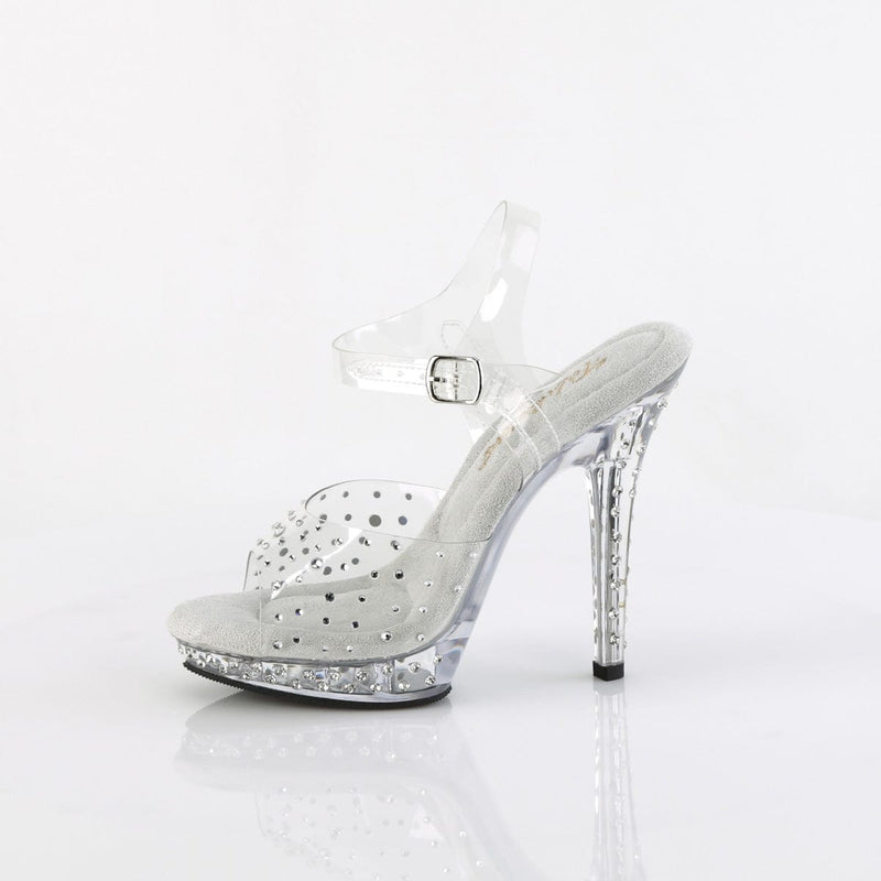 Fabulicious LIP-108RS Sandal (Clear/Clear)