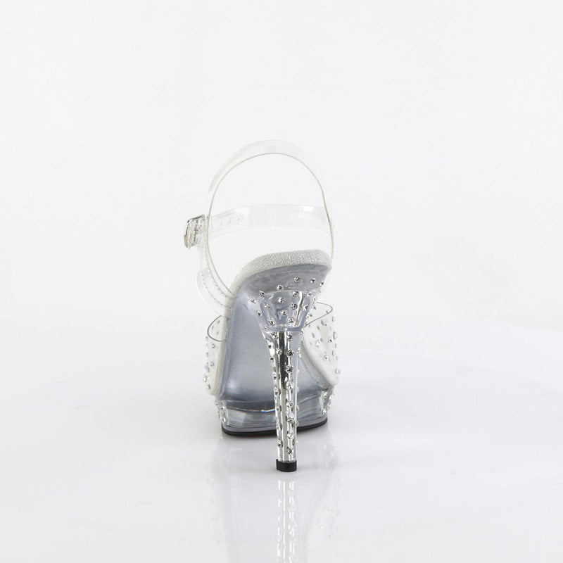 Fabulicious LIP-108RS Sandal (Clear/Clear)
