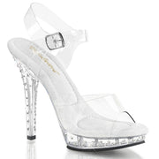 Fabulicious LIP-108SDT Sandal (Clear/Clear)