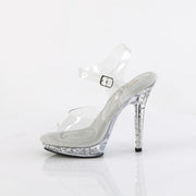 Fabulicious LIP-108SDT Sandal (Clear/Clear)