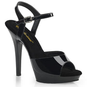 Fabulicious LIP-109 Sandal (Black/Black) 5