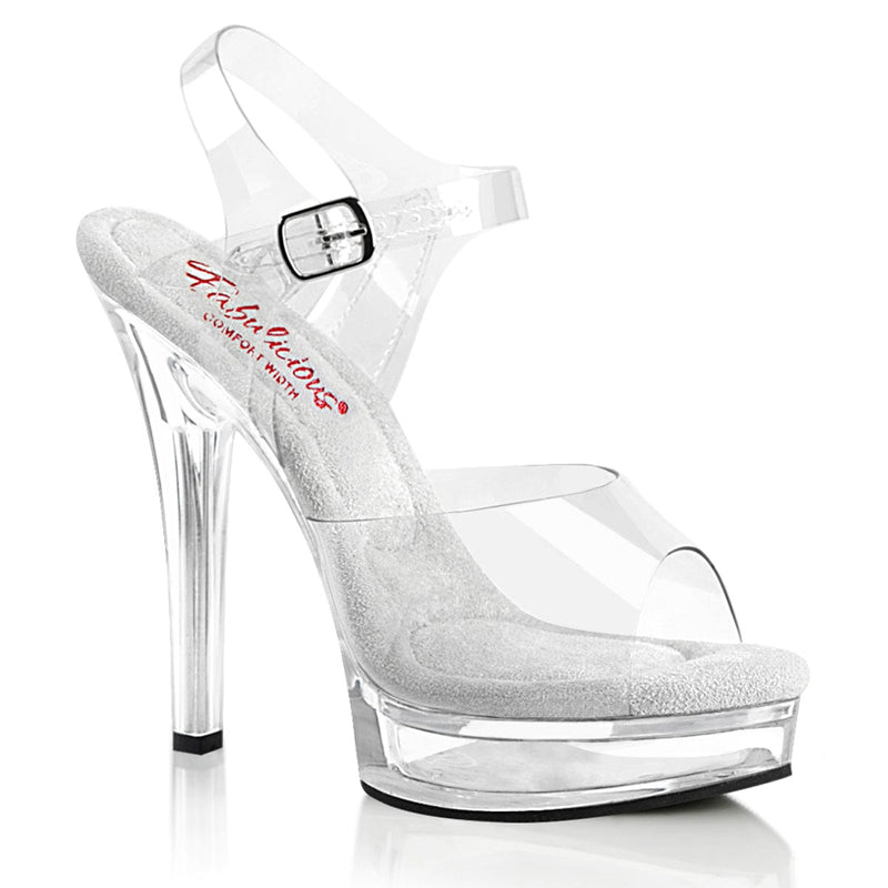 Fabulicious MAJESTY-508 Sandal (Clear/Clear) 5