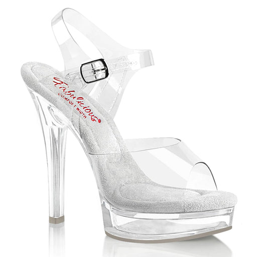 Fabulicious MAJESTY-508 Sandal (Clear/Clear)