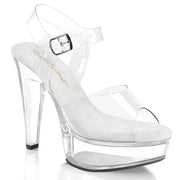 Fabulicious MARTINI-508 Sandal (Clear/Clear) 6