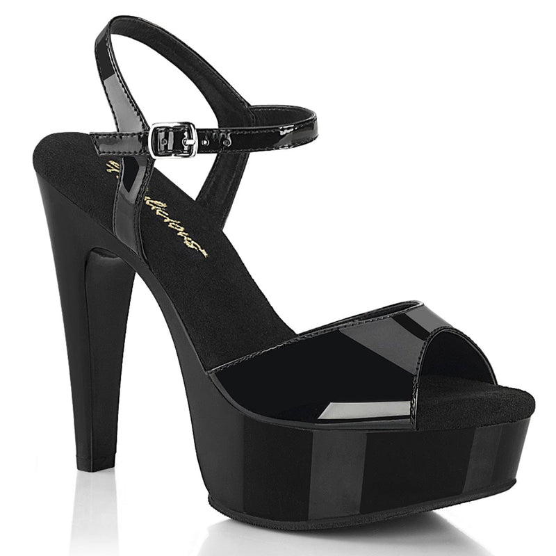 Fabulicious MARTINI-509 Sandal (Black Patent/Black) 6
