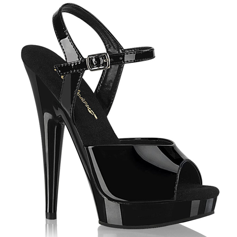 Fabulicious SULTRY-609 Sandal (Black Patent/Black) 5