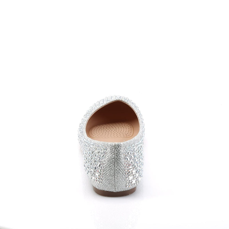 Fabulicious TREAT-06 Flat (Silver Glitter Mesh Fabric)