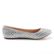 Fabulicious TREAT-06 Flat (Silver Glitter Mesh Fabric)