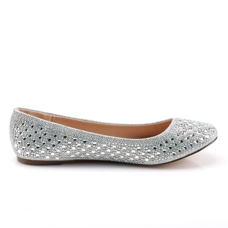Fabulicious TREAT-06 Flat (Silver Glitter Mesh Fabric)