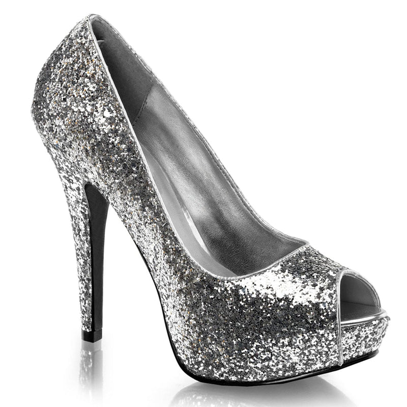 Fabulicious TWINKLE-18G Pump (Silver Glitter)