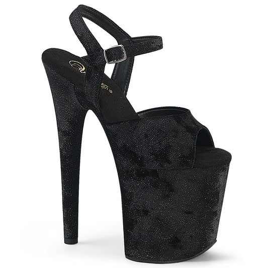 FLAMINGO-809WR Black Shimmering Fabric/Black