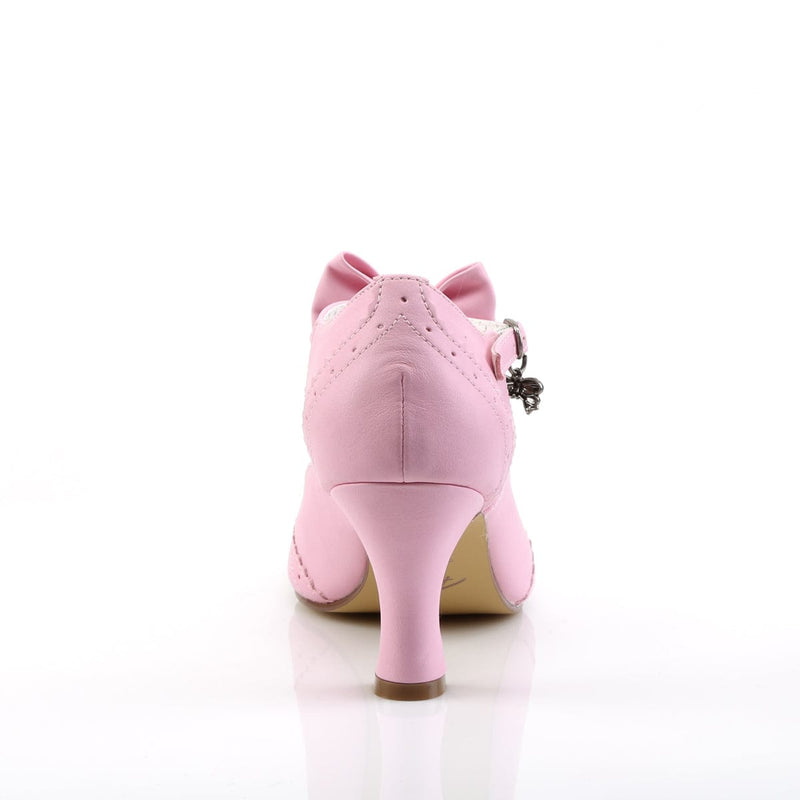 FLAPPER-11 Pink Faux Leather