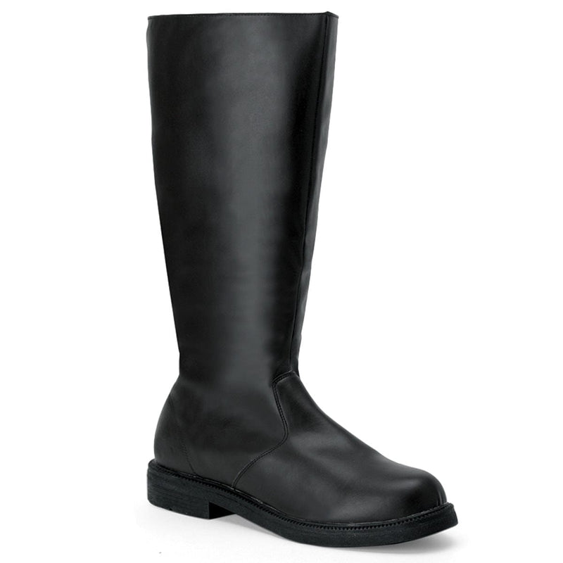 Funtasma CAPTAIN-100 Knee High Boot (Black Pu)