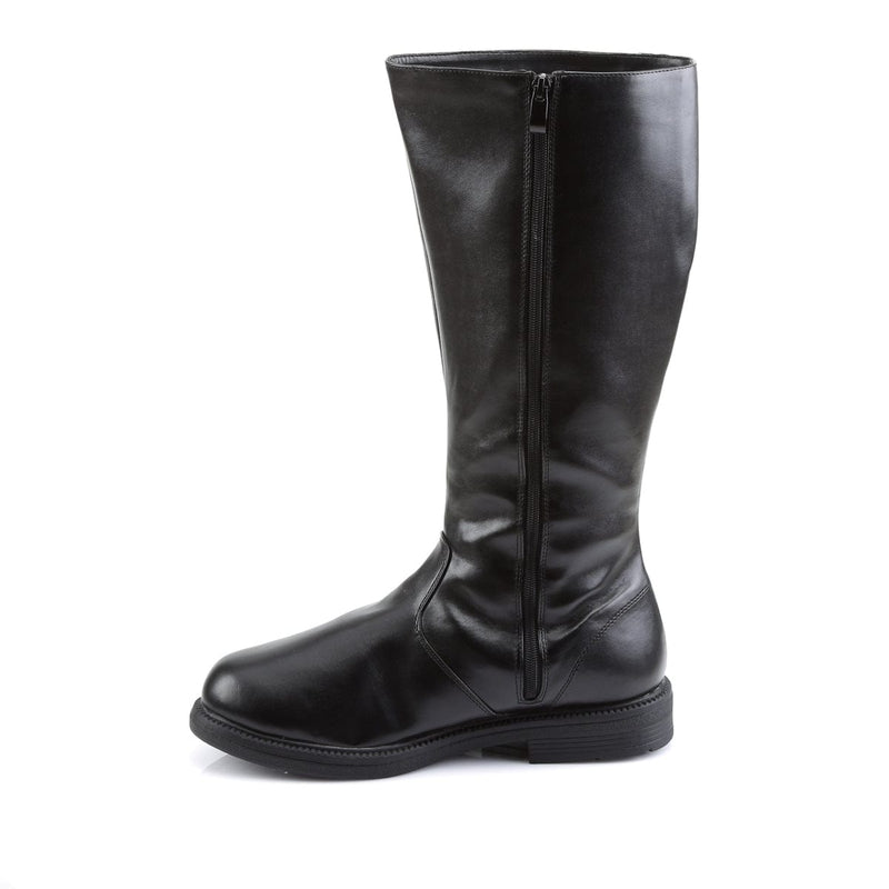 Funtasma CAPTAIN-100 Knee High Boot (Black Pu)