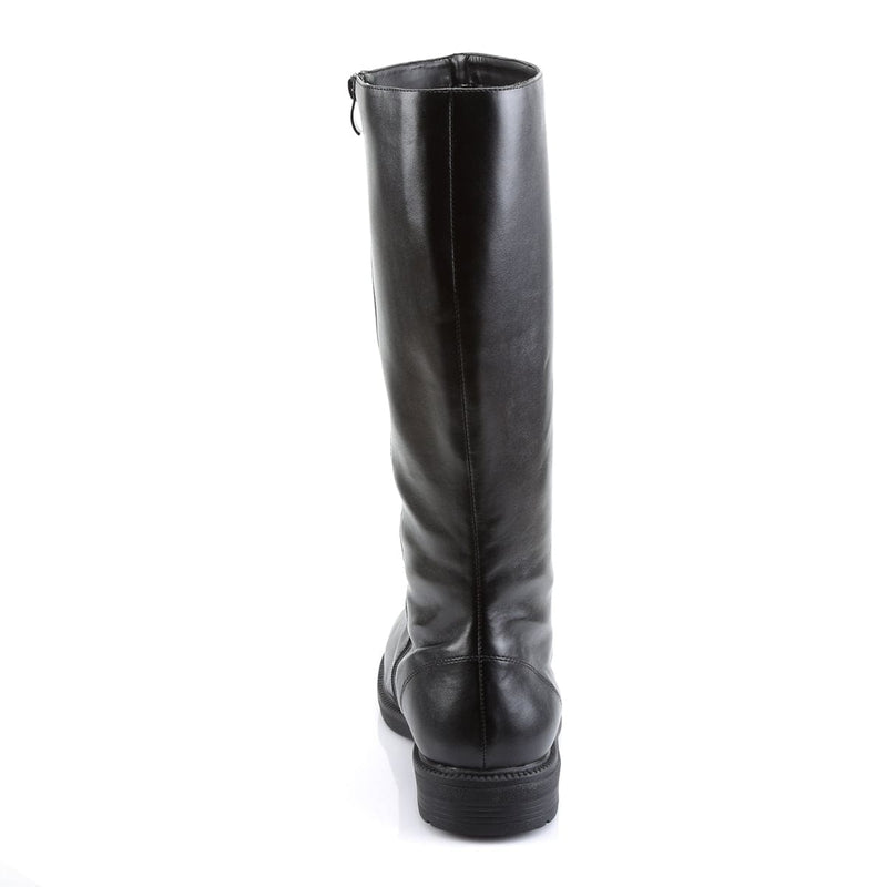 Funtasma CAPTAIN-100 Knee High Boot (Black Pu)