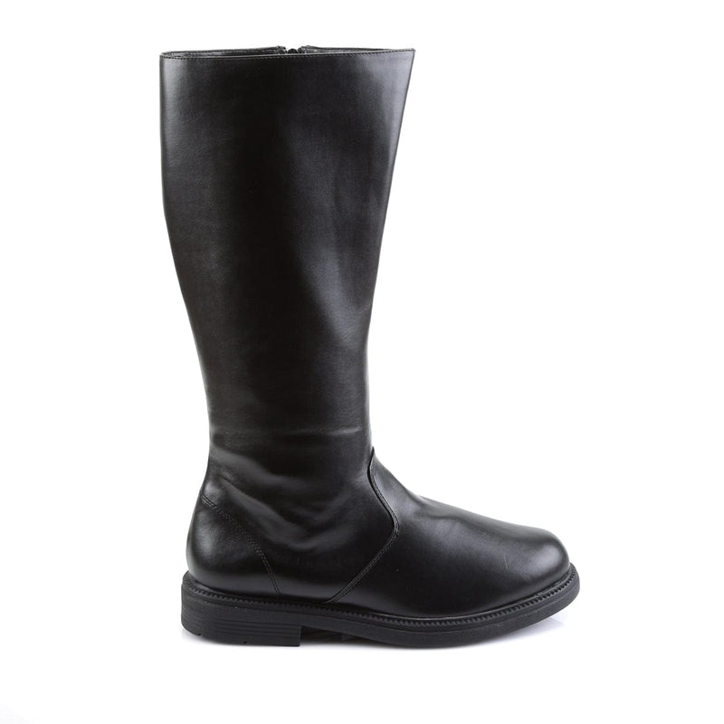 Funtasma CAPTAIN-100 Knee High Boot (Black Pu)